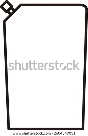 Illustration of refill container for detergent, etc.