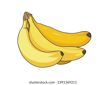 Illustration of a refreshing banana