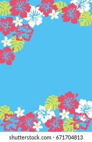 It is an illustration of a refreshing hibiscus.