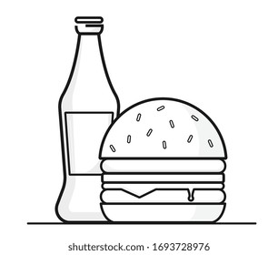 ILLUSTRATION OF REFRIGERANT AND HAMBURGER ICON