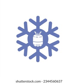 illustration of refrigerant, vector art.