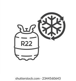 ilustración de refrigerante, arte vectorial.