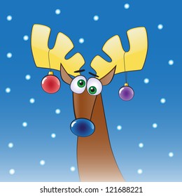 An illustration of the reindeer