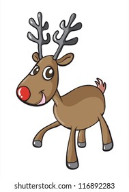 illustration of a reindeer on a white background