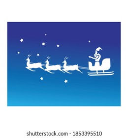 illustration of reindeer and symbol christmas abstract design night space vector background