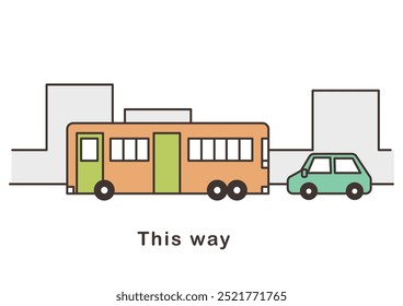 Illustration related to city transportation