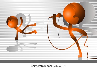 Illustration of relationship in musical background	
