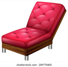 Illustration of a relaxing furniture on a white background
