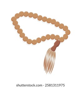 Illustration of religious prayer beads. Illustration of Islamic prayer beads, traditional tasbih