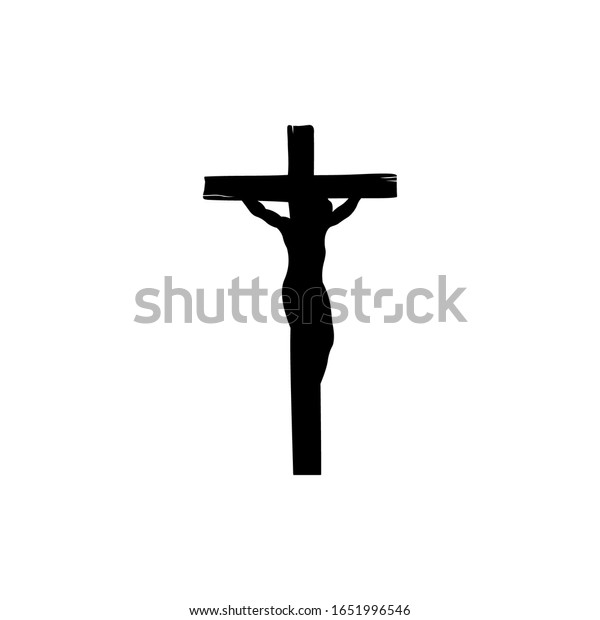 Illustration Religious Symbol Crucifix Jesus Christ Stock Vector ...