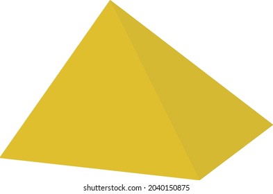 Illustration der Überreste der Pyramiden