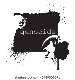 Illustration reminding of the need to prevent Genocide