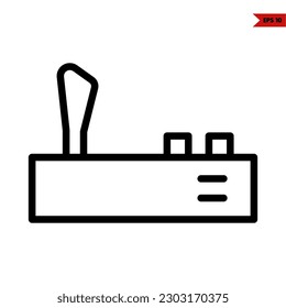 ilustración del icono de línea de control remoto