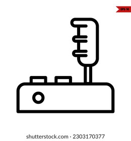 illustration of remote control line icon