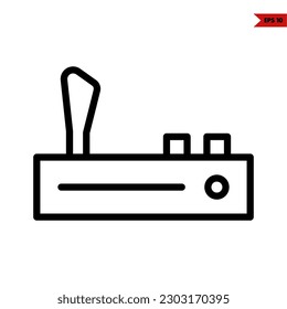ilustración del icono de línea de control remoto