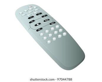 Illustration of the remote control on a white background