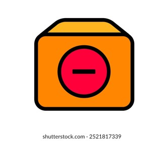 illustration of removing or deleting a product from inventory or listing