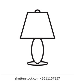 Illustration rendering of a night light icon on white backgroud