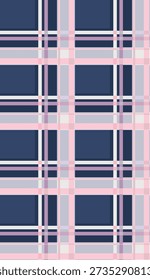 Ilustración de un patrón de repetición en un fondo a cuadros. Obra de arte editable.