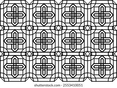 illustration of repetition wall decoration ornament vector wallpaper background