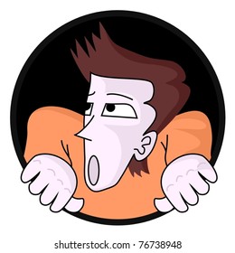 Illustration representing the feeling of claustrophobia