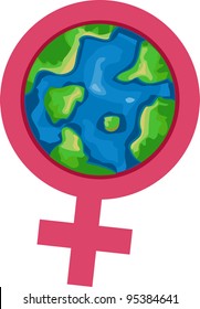 Illustration Representing International Women's Month