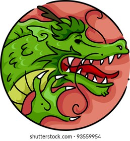 Illustration Representing the Year of the Dragon