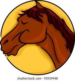 Illustration Representing the Year of the Horse