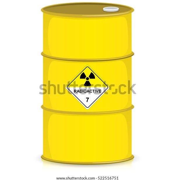 Illustration Represents Drum Radiation Symbol Product Stock Vector ...