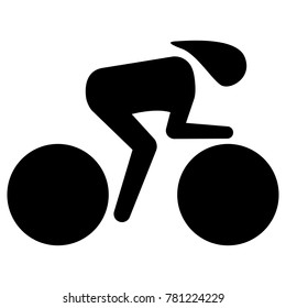 Illustration represents pictogram of sport bike speed, race in the Velodrome. Ideal for sports and institutional materials