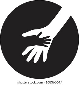 illustration  rescuing people.