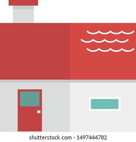 Illustration of a residence. House illustration.