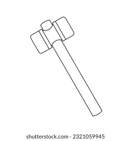It is an illustration of a resin hammer.