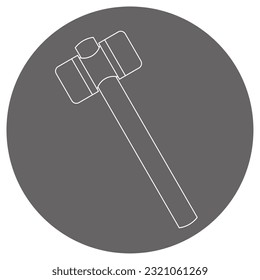 It is an illustration of a resin hammer.