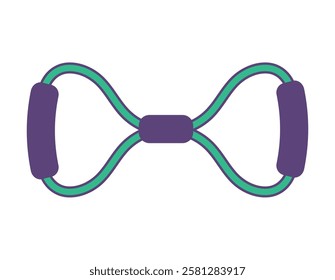 Illustration of a resistance band for training
