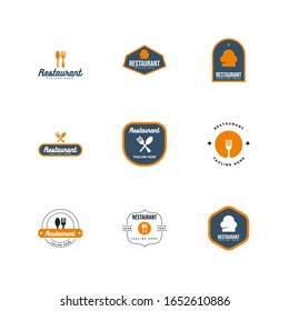 illustration for the restaurant logo can be applied to cafes, canteens, markets.