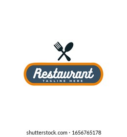 illustration for the restaurant logo can be applied to cafes, canteens, markets.
