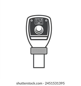 illustration of retinoscope, vector art.