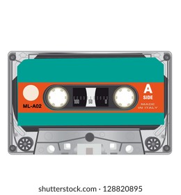 illustration of retro audio cassettes