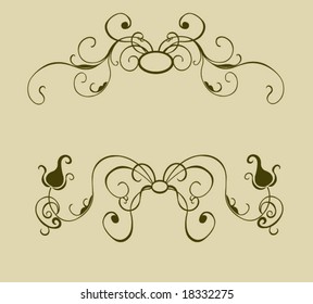 Illustration of a retro background