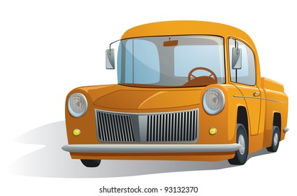 illustration of a retro car