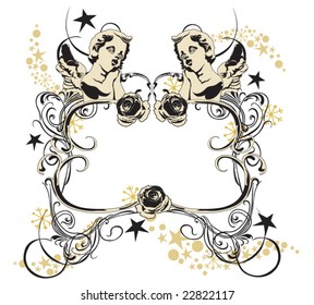 Illustration of a retro frame