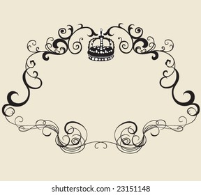 Illustration of a retro frame