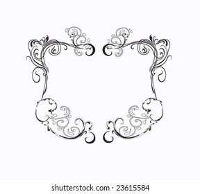 Illustration of a retro frame