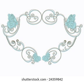 Illustration of a retro frame