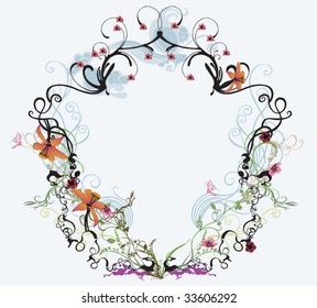 Illustration of a retro frame
