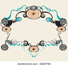 Illustration of a retro frame