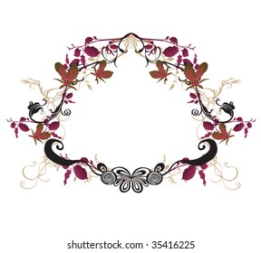 Illustration of a retro frame