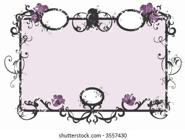 Illustration of a retro frame