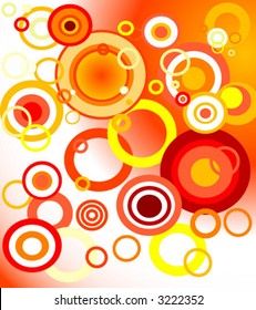 Illustration: retro orange background (circles)
